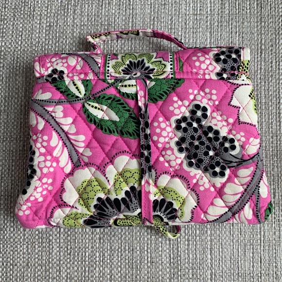 Vera Bradley Priscilla Pink Essentials Cosmetic Bag - Picture 11 of 11